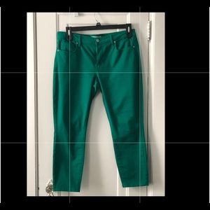 Just Fab ultramarine cool crop jeans